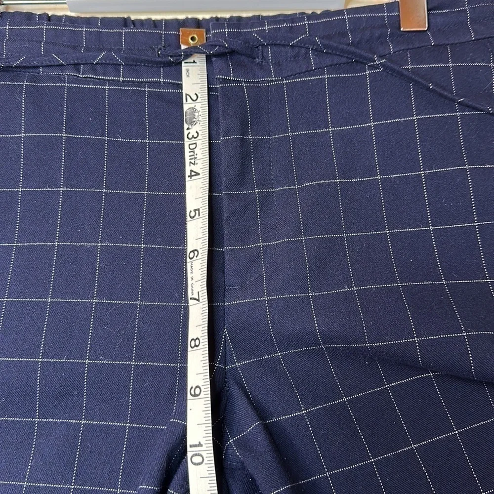 A NEW DAY Blue Plaid Trouser Straight Leg‎ Pants Size S
